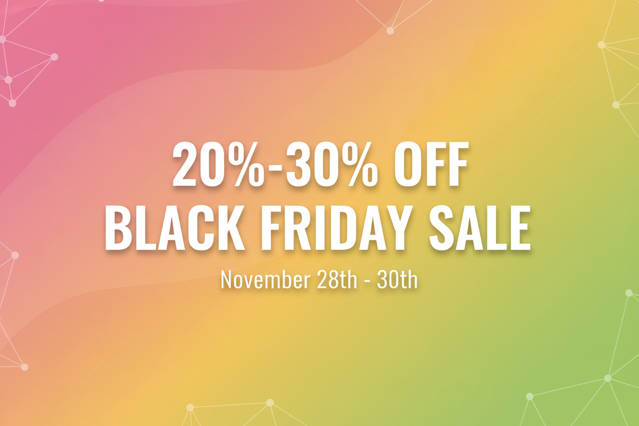 20%-30% Off Discount Black Friday 🎉