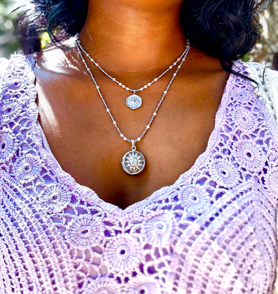Rose Quartz Layered Necklace image 1