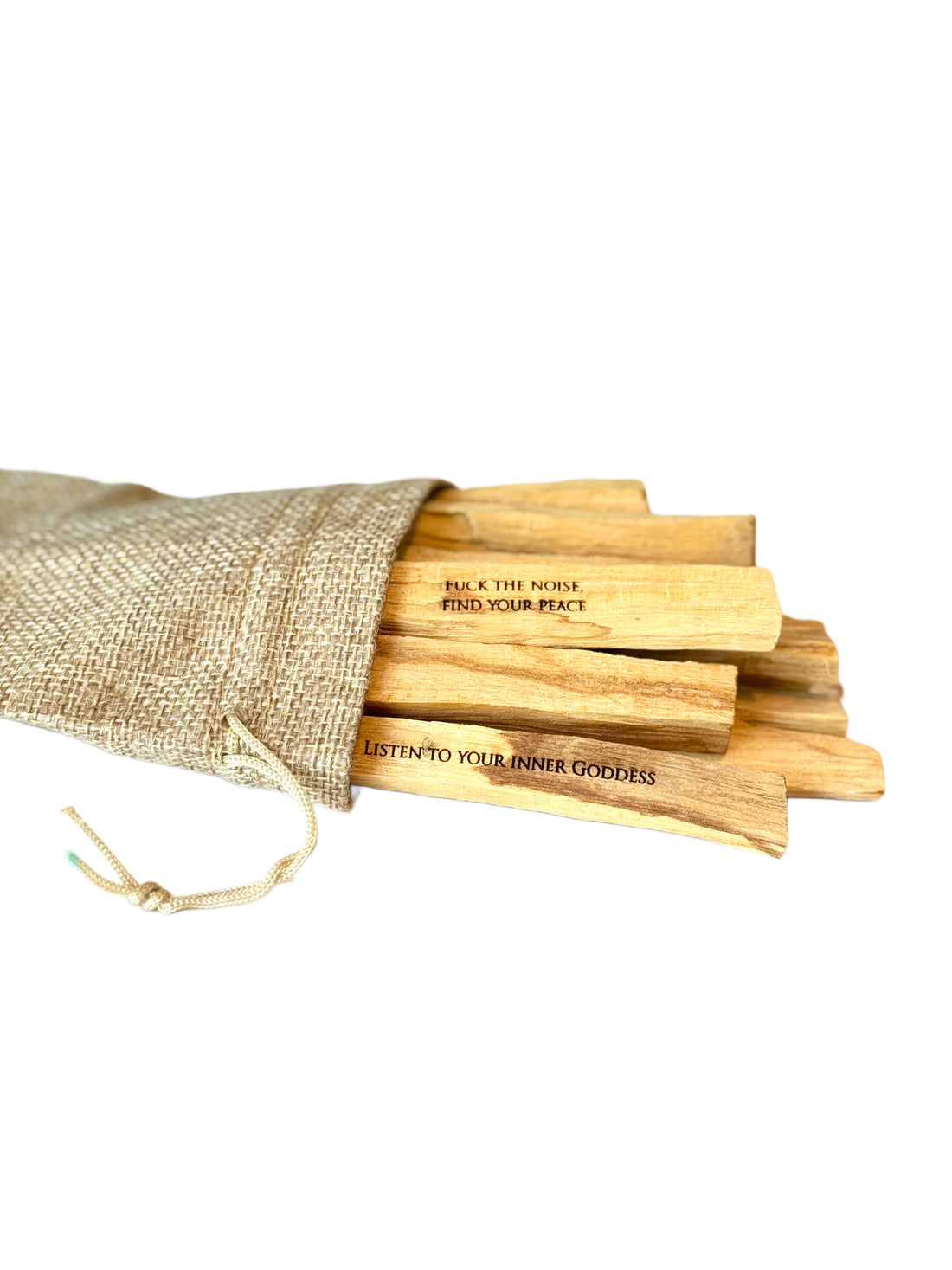 Palo Santo Smudging Bundle– With Mantras Sticks image 0