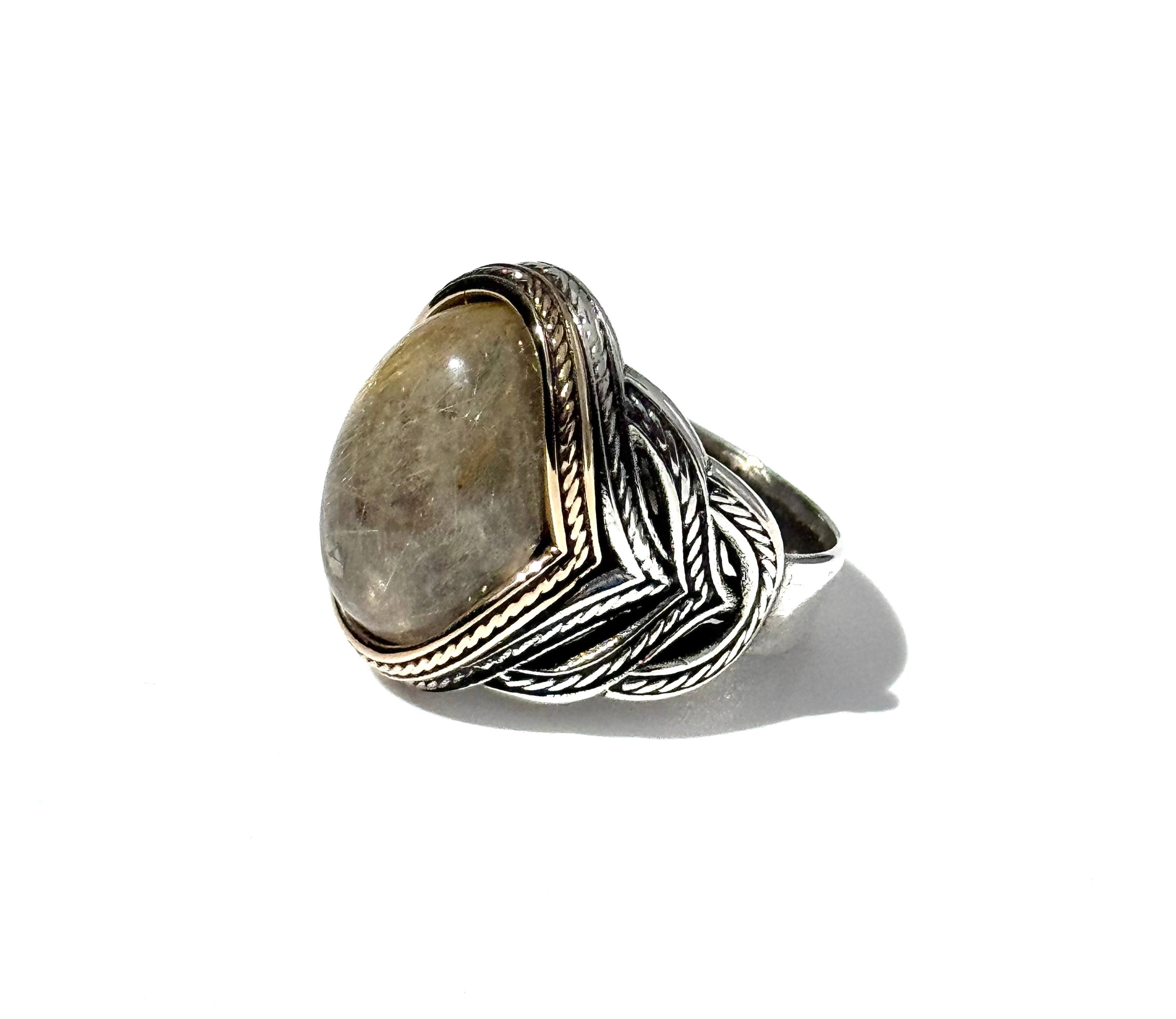 Rutilated Quartz Ring |Sterling Silver image 2