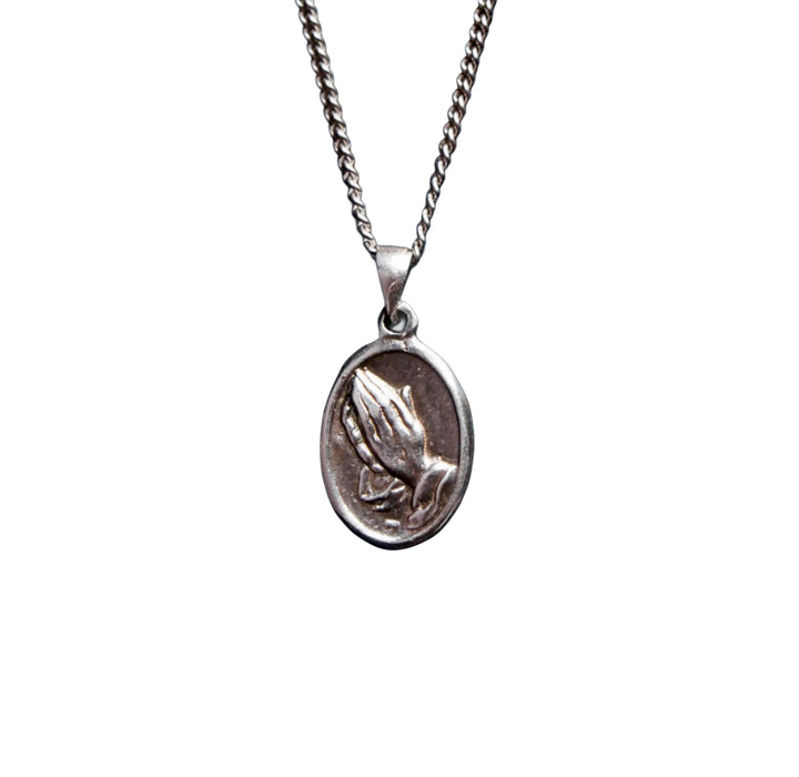 Hands in Prayer Necklace