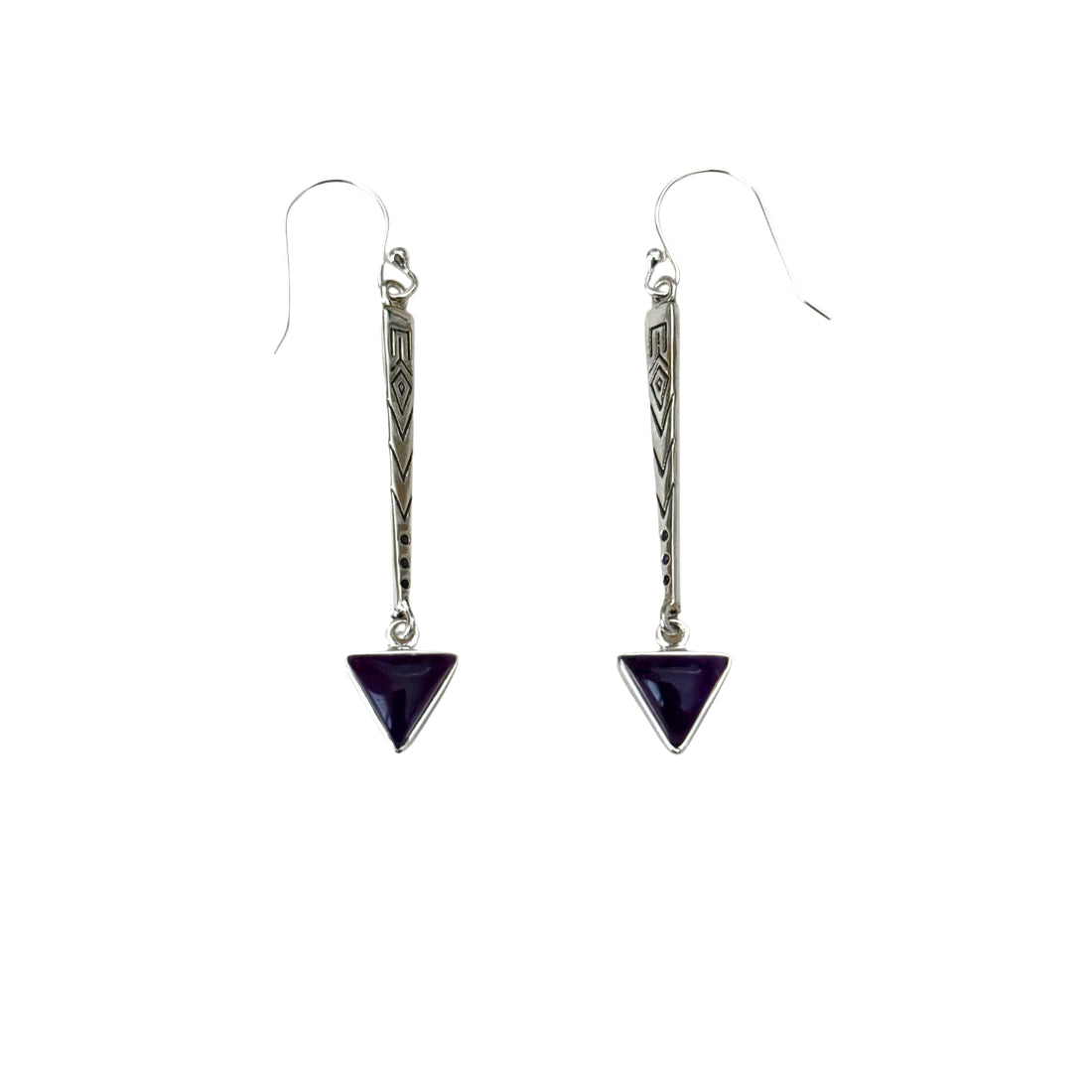 Tara Goddess Amethyst Earrings