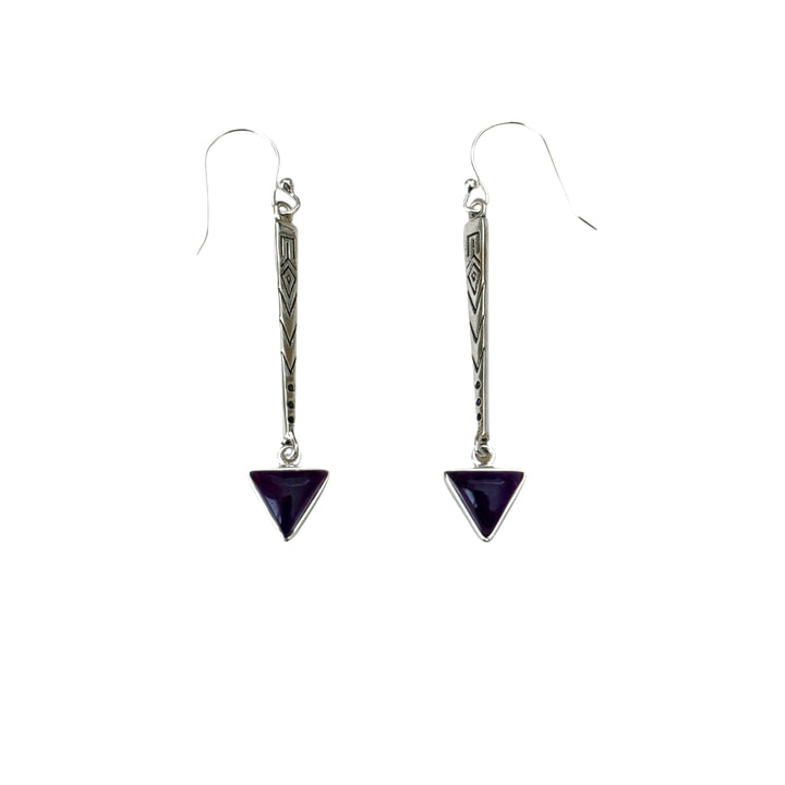 Tara Goddess Amethyst Earrings