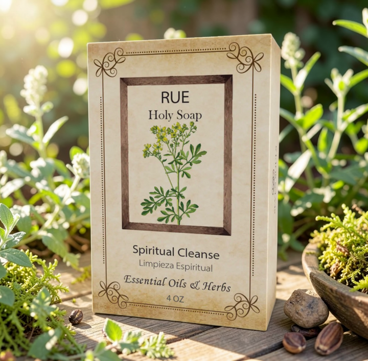 Rue Holy Soap – Spiritual Cleanse & Protection Ritual Bar