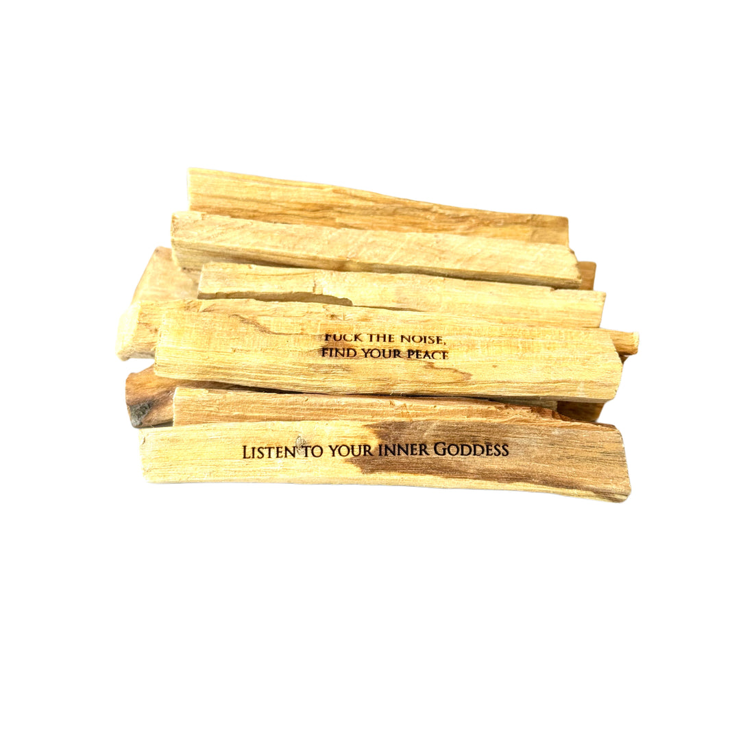 Palo Santo Smudging Bundle– With Mantras Sticks image 1