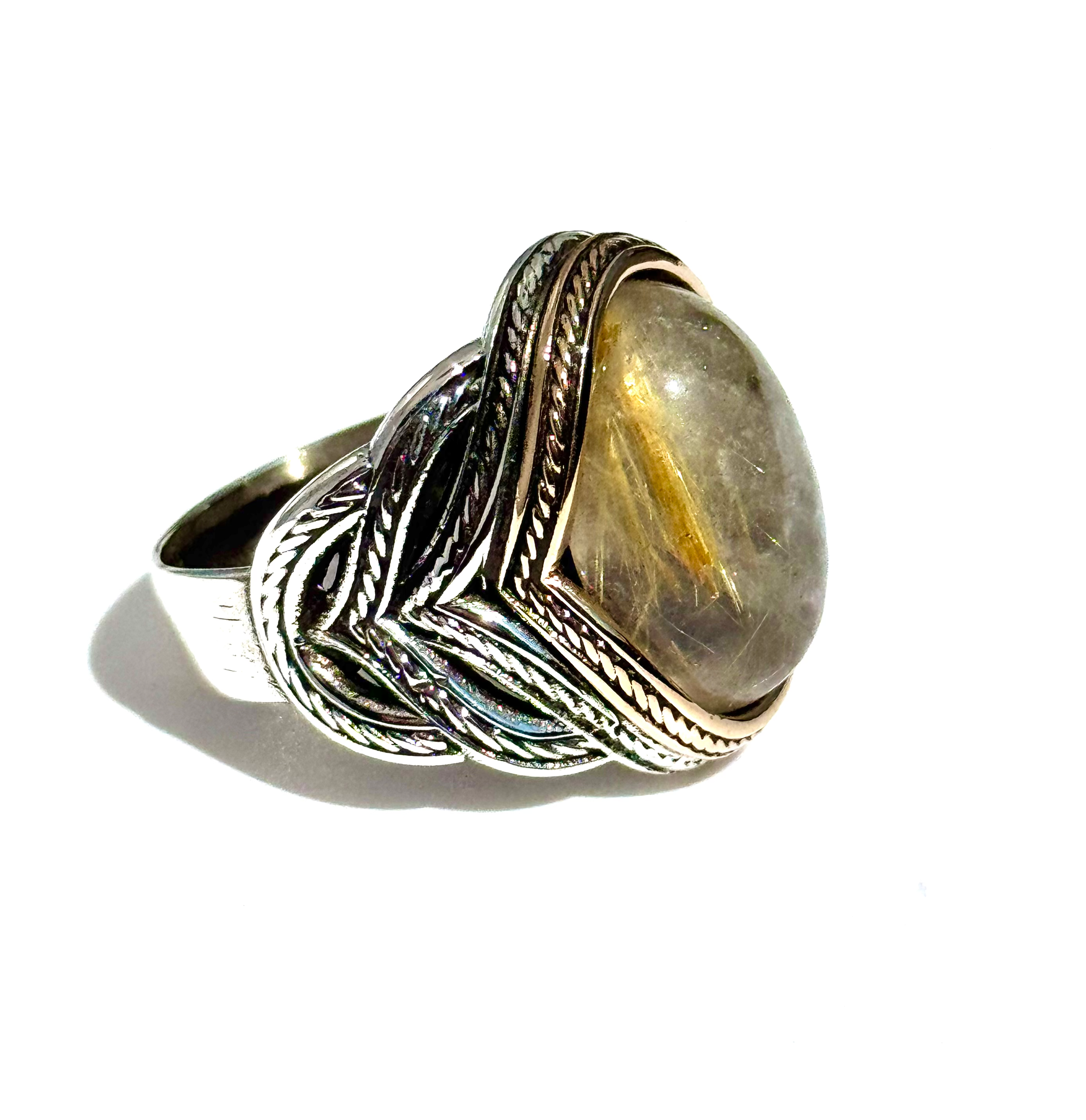 Rutilated Quartz Ring |Sterling Silver image 0