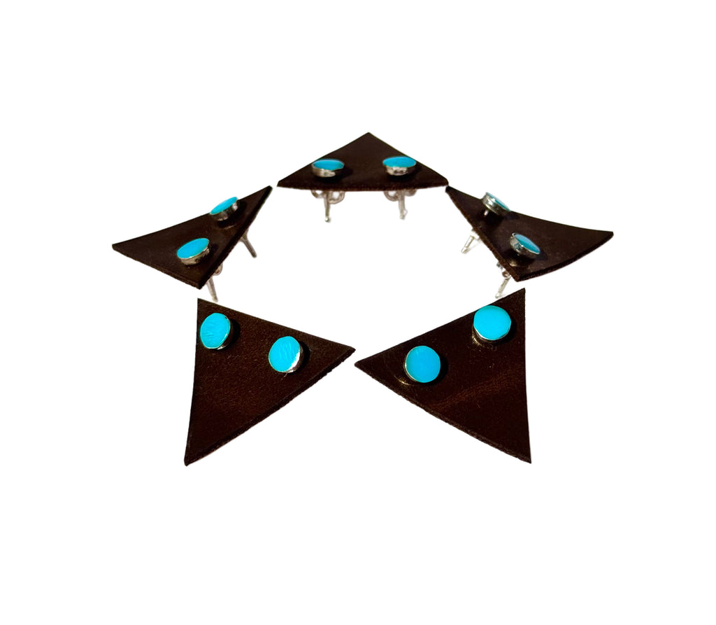 Sterling Silver Turquoise Stone Earrings image 1