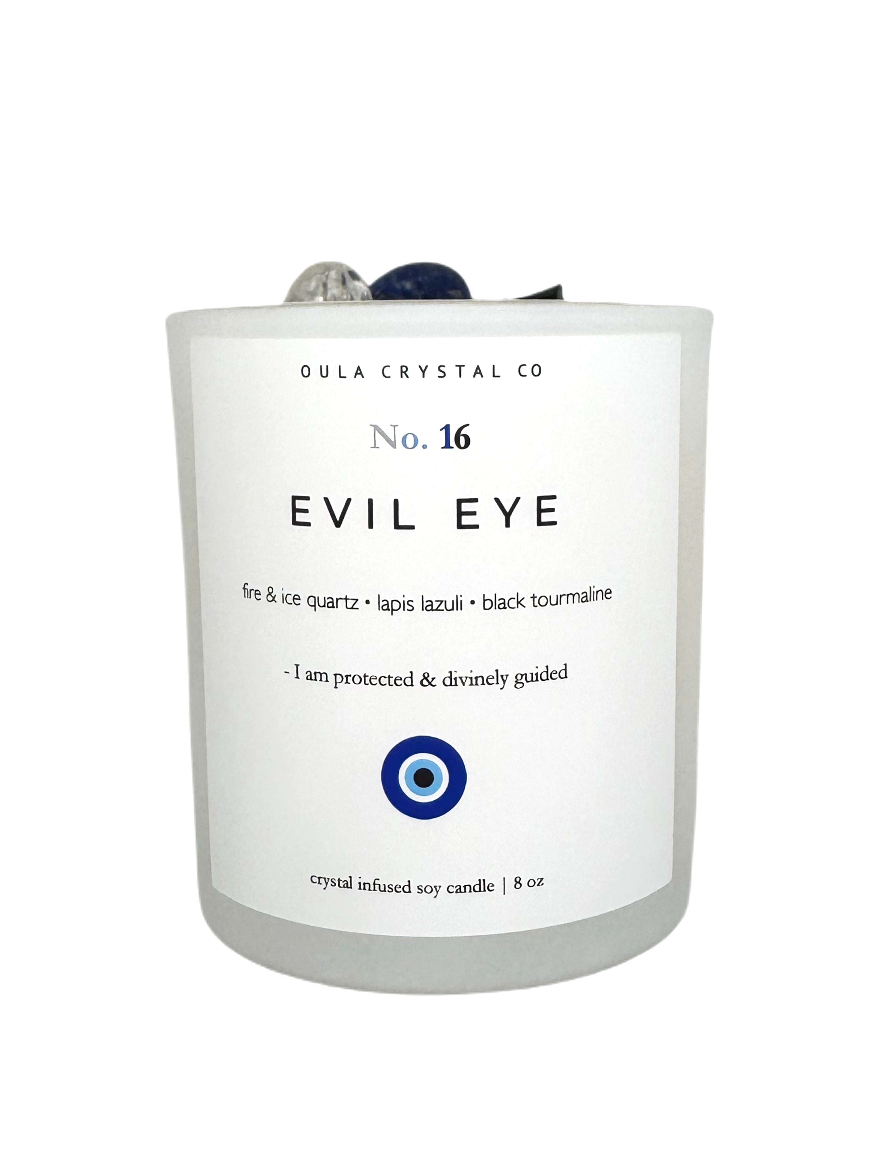 Evil Eye Crystal Infused Candle image 0