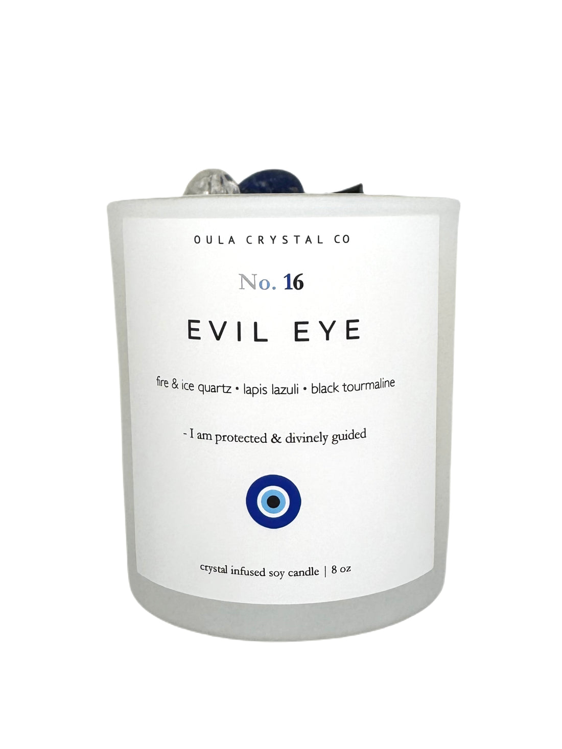 Evil Eye Crystal Infused Candle image 0
