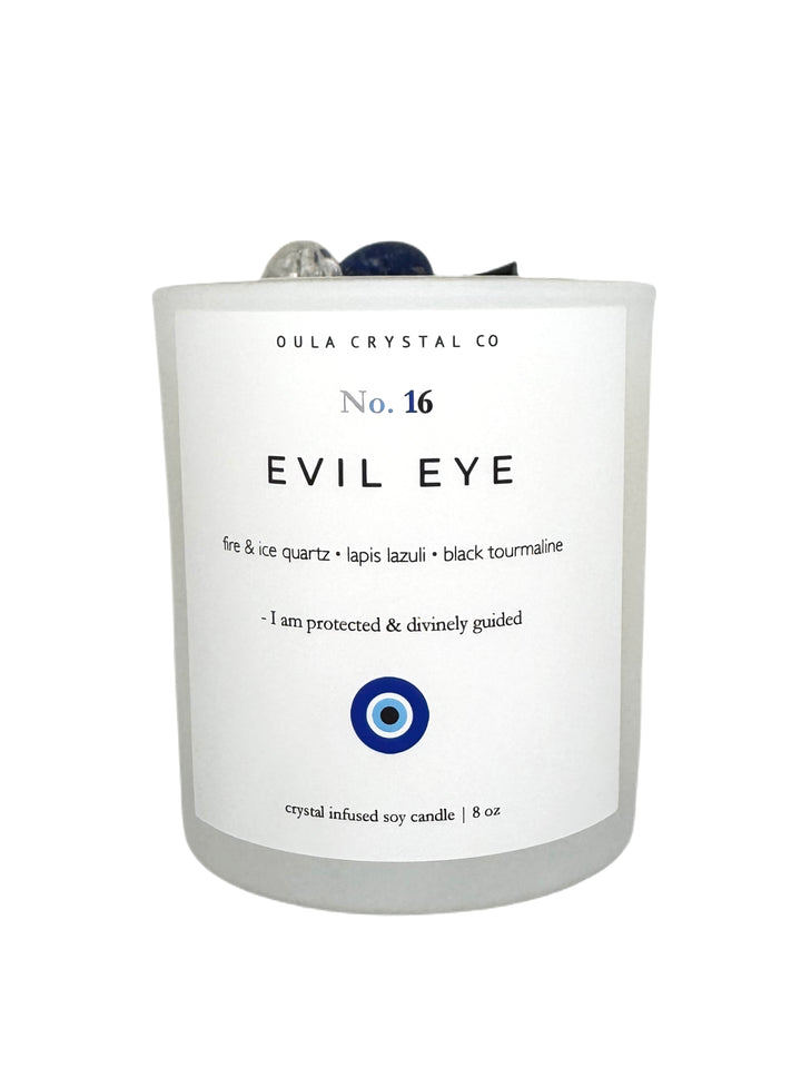 Evil Eye Crystal Infused Candle image 0