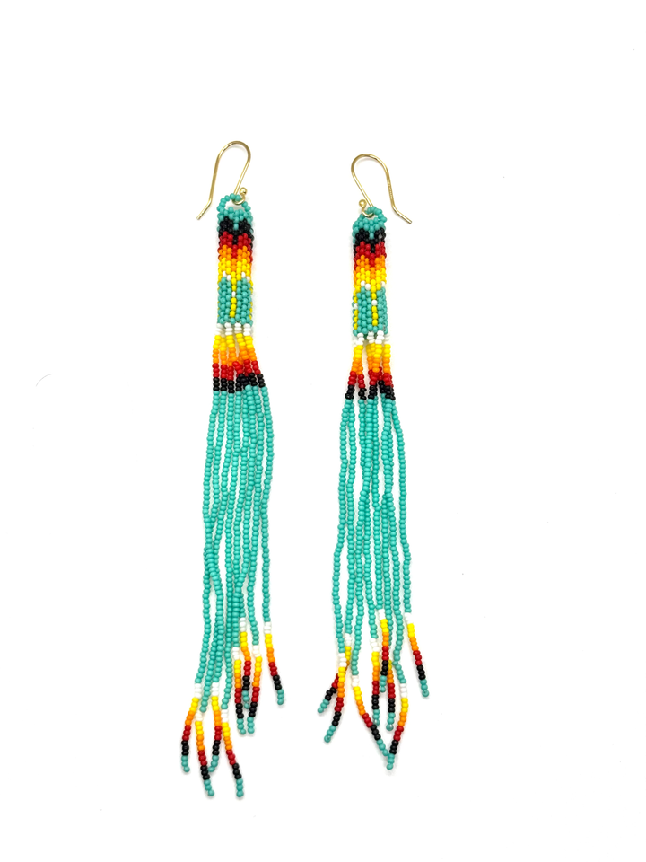 Turquoise Fire Earrings image 0