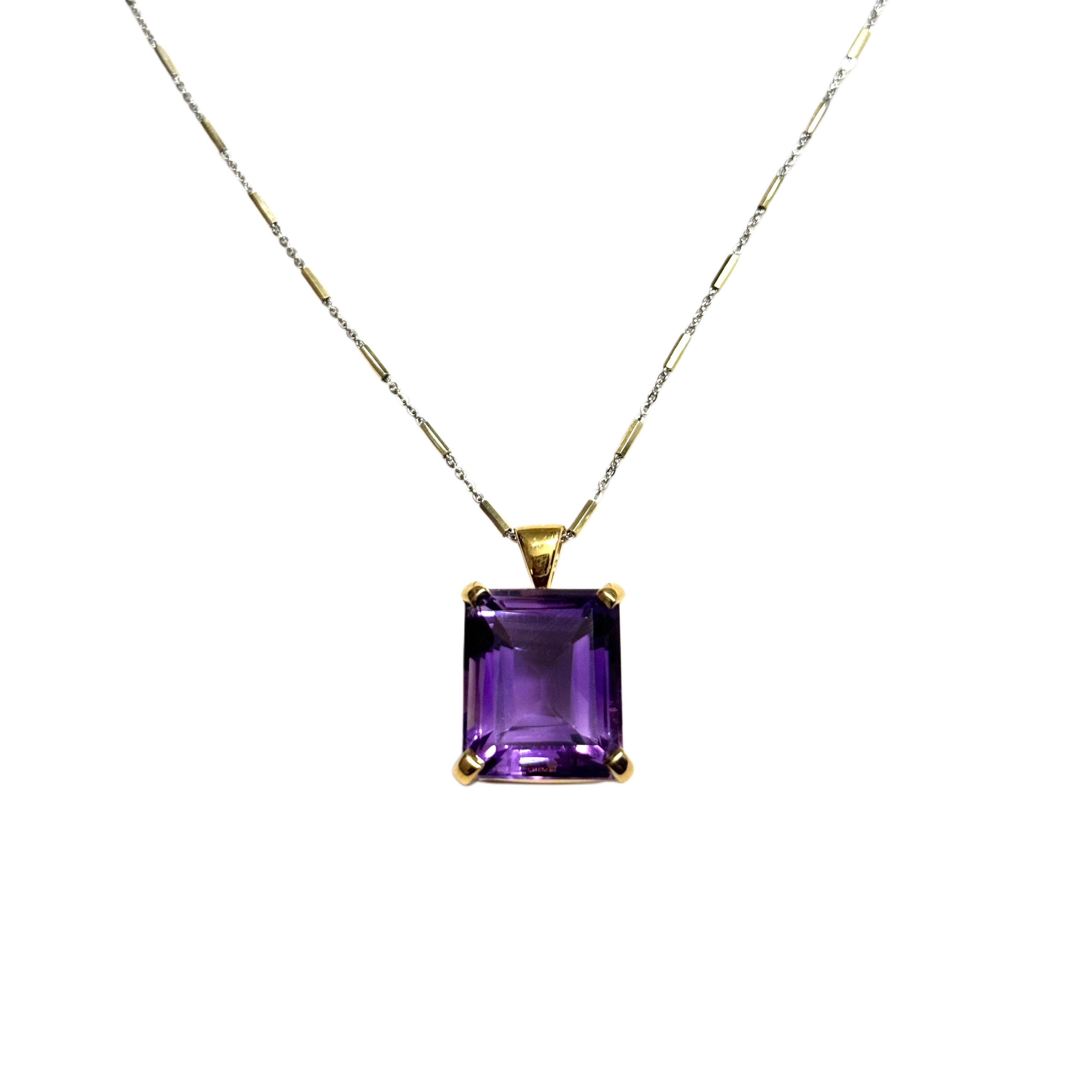 Violet Crown Amethyst Pendant