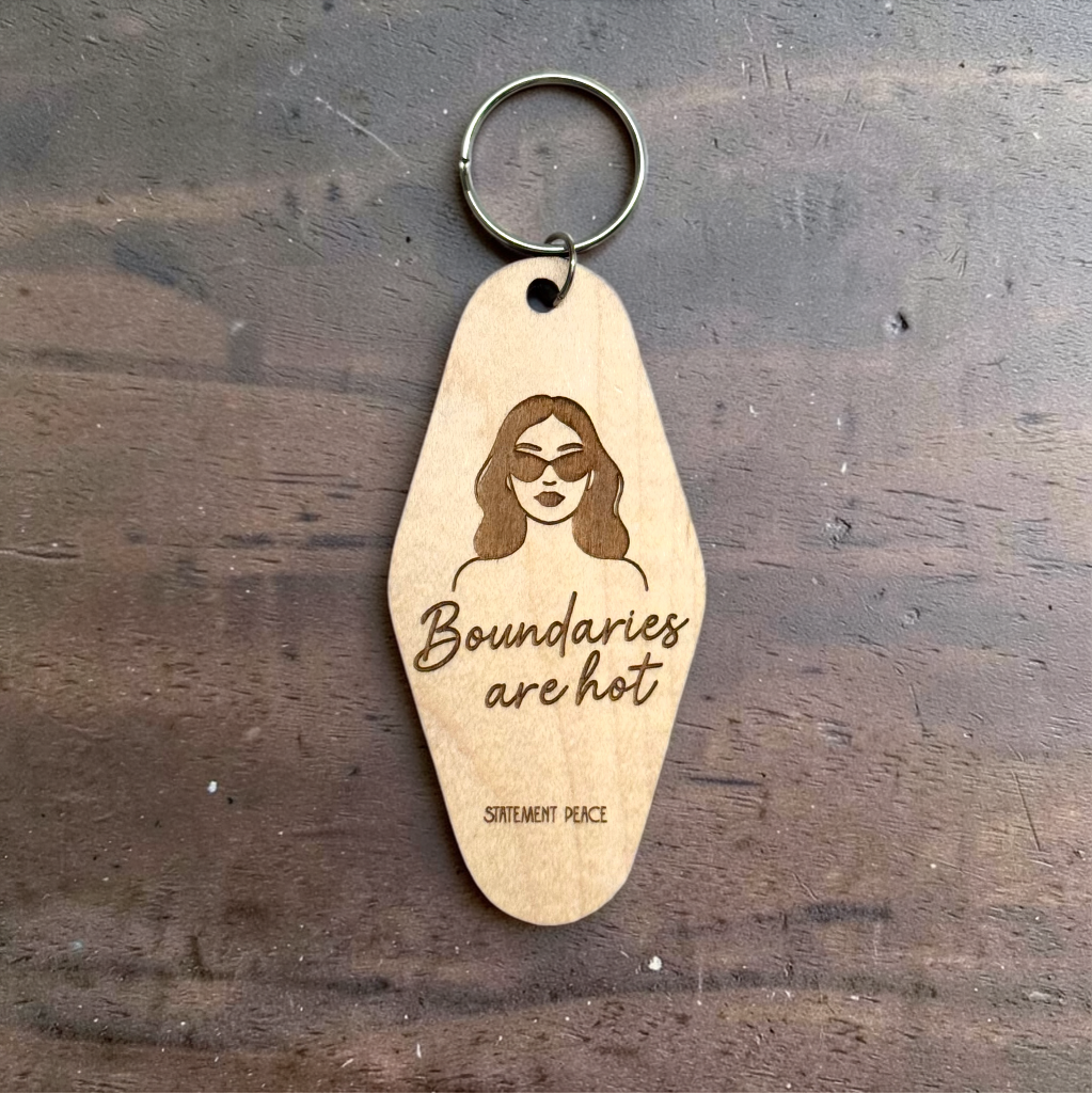 Boundaries Are Hot Keychain