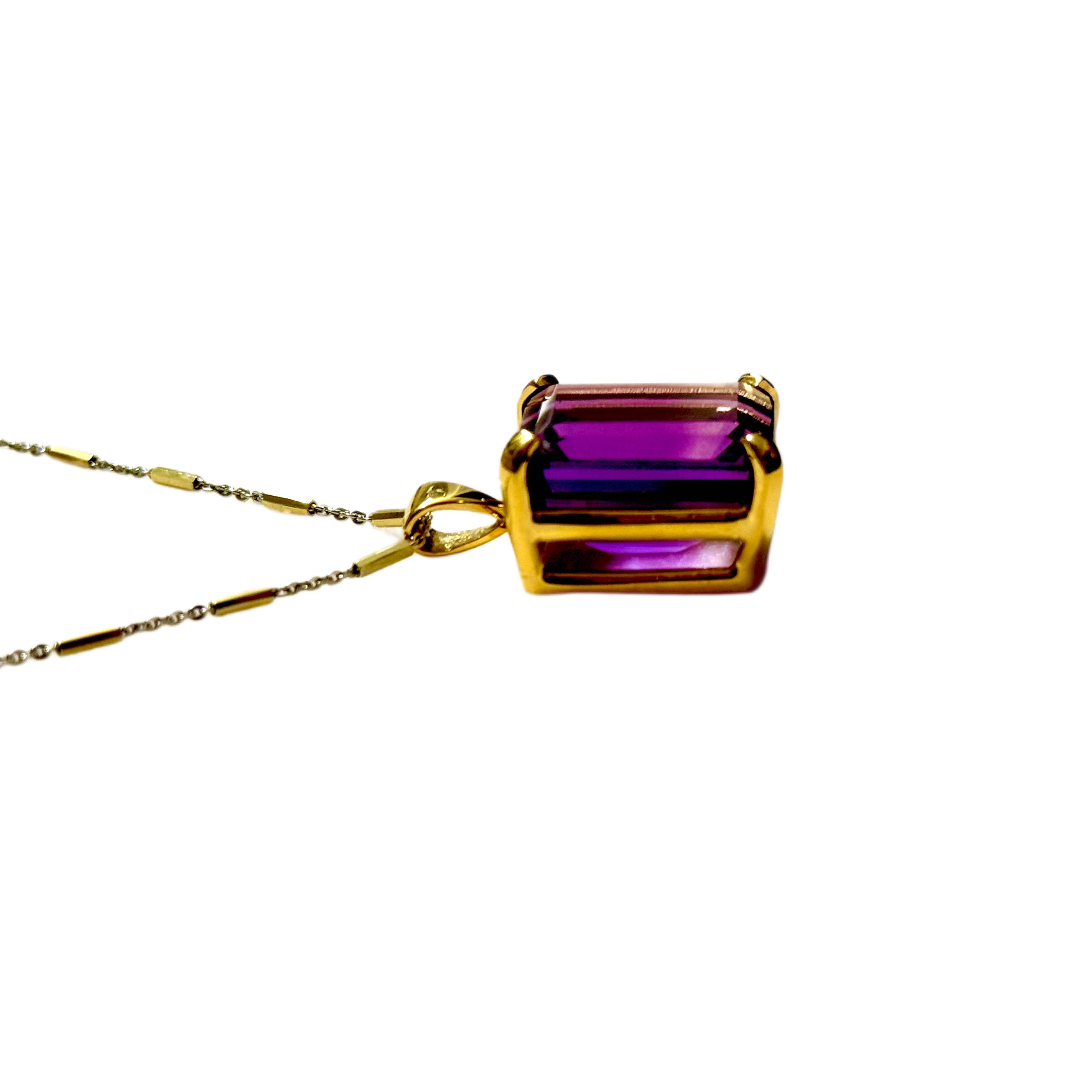 Violet Crown Amethyst Pendant