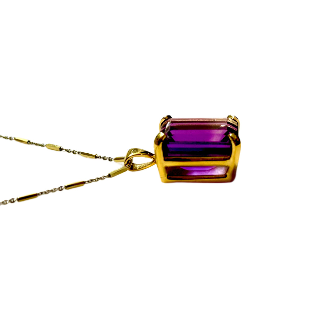 Violet Crown Amethyst Pendant