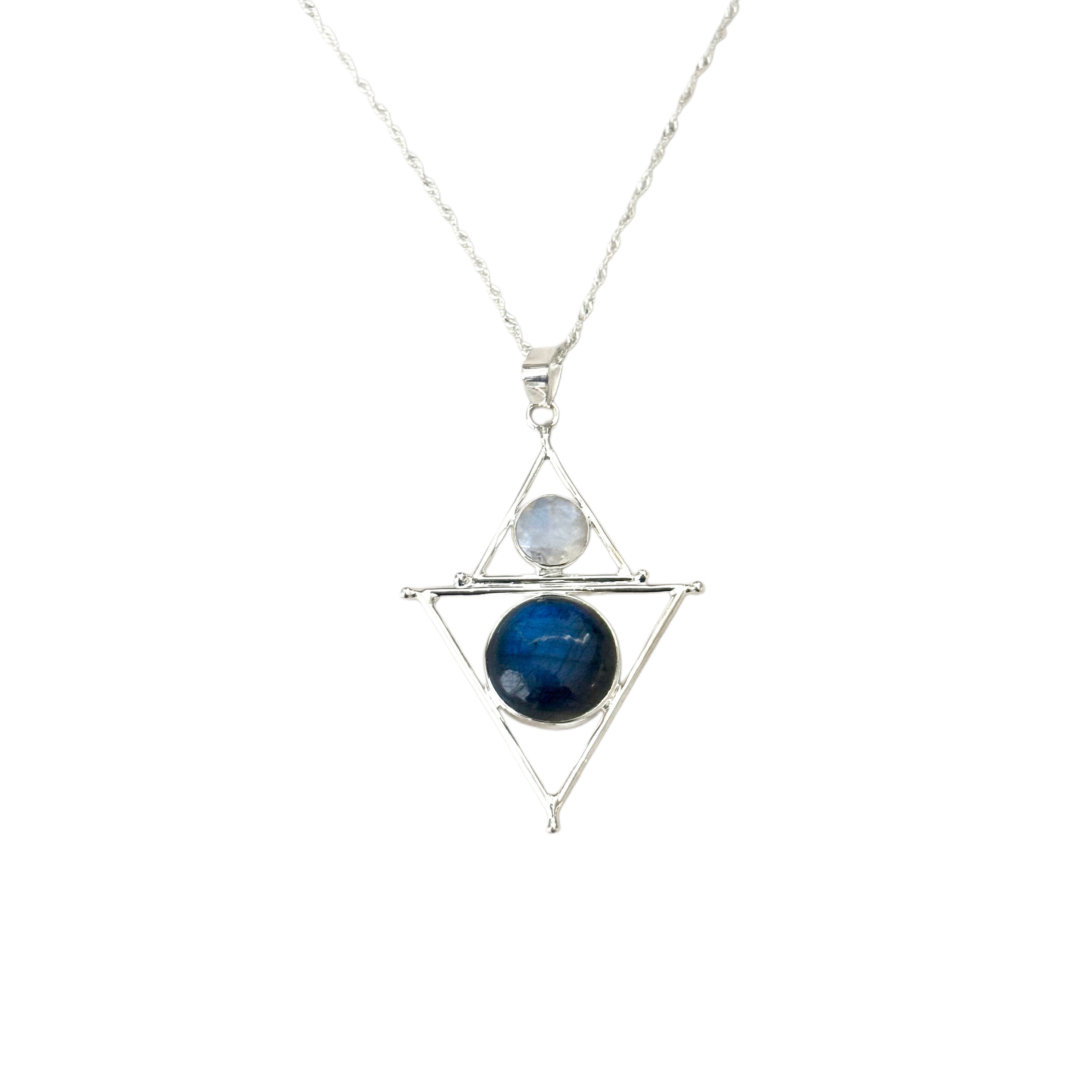 Mystic Element Necklace– Enlightening Labradorite & Moonstone