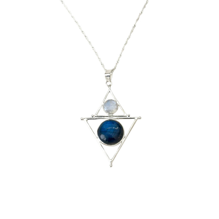 Mystic Element Necklace– Enlightening Labradorite & Moonstone