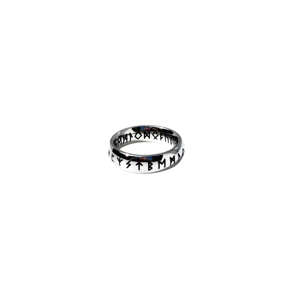 Silver Vintage Viking Rune Ring image 1