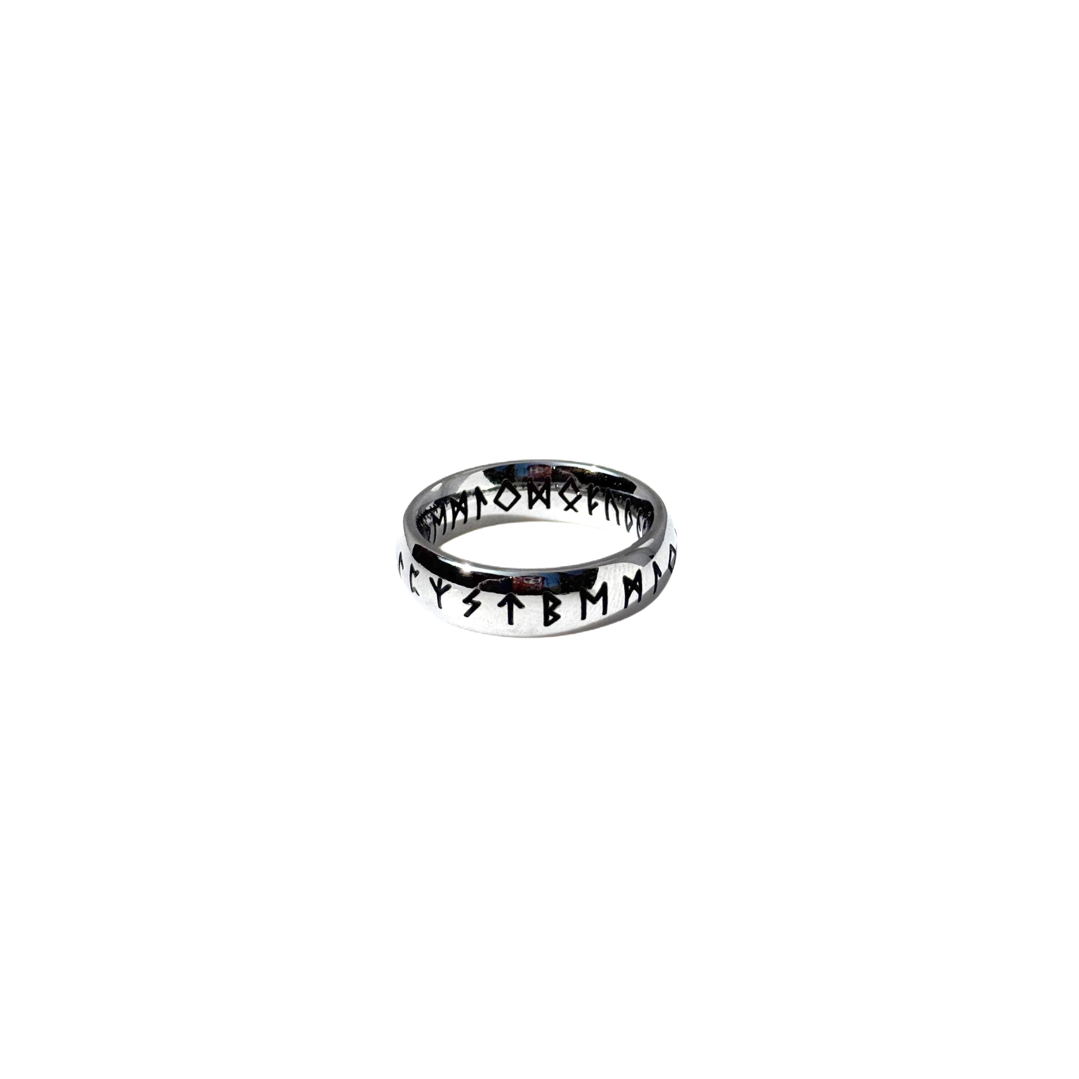 Silver Vintage Viking Rune Ring image 1