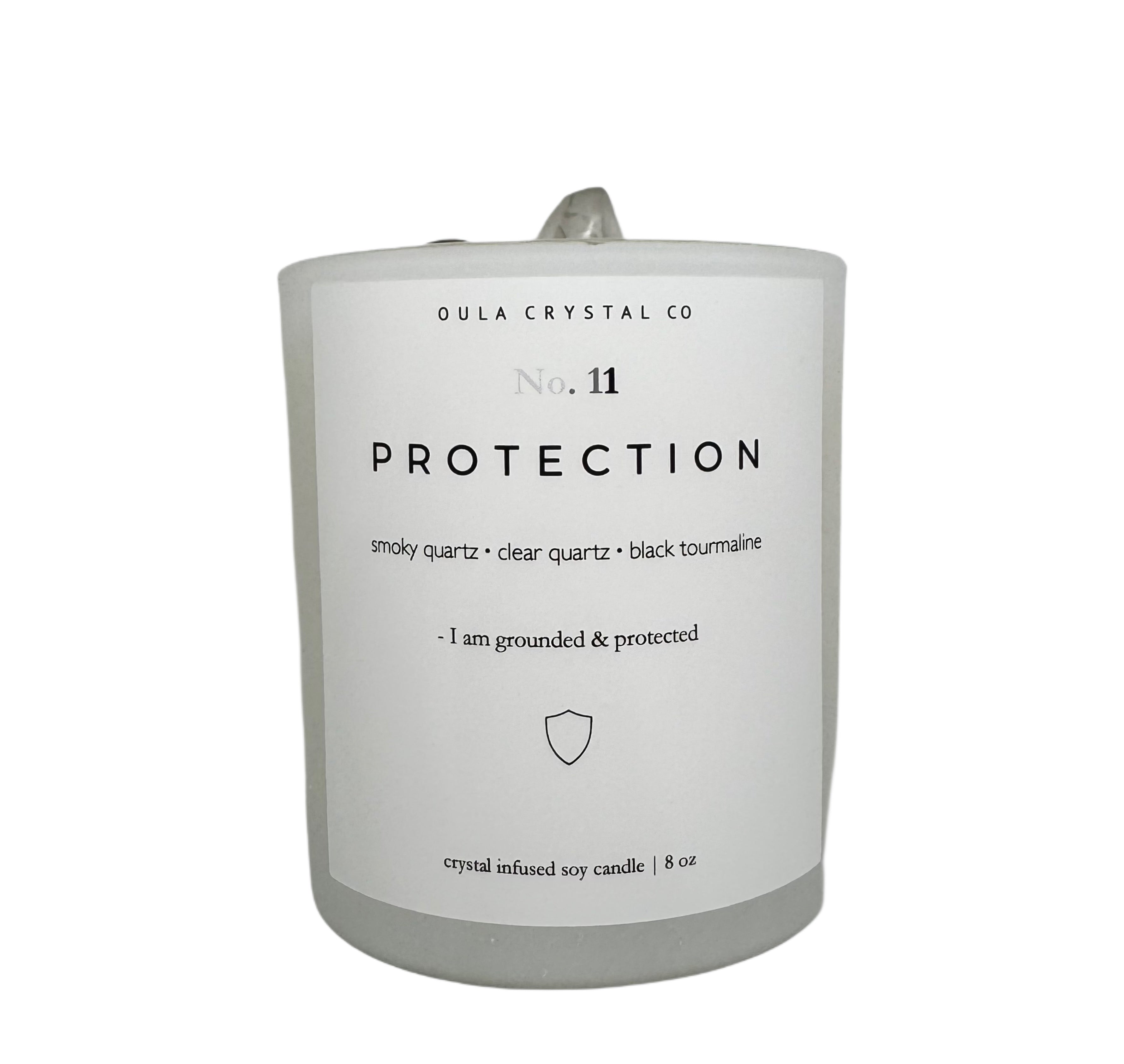 Protection Crystal Infused Candle image 1