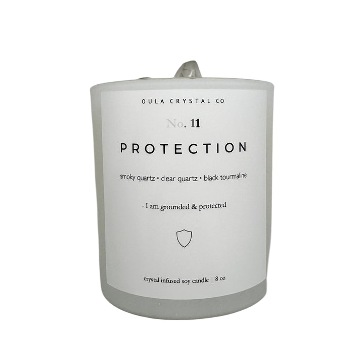 Protection Crystal Infused Candle image 1