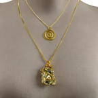 Sacred Spiral Pyrite Necklace (D) image 1