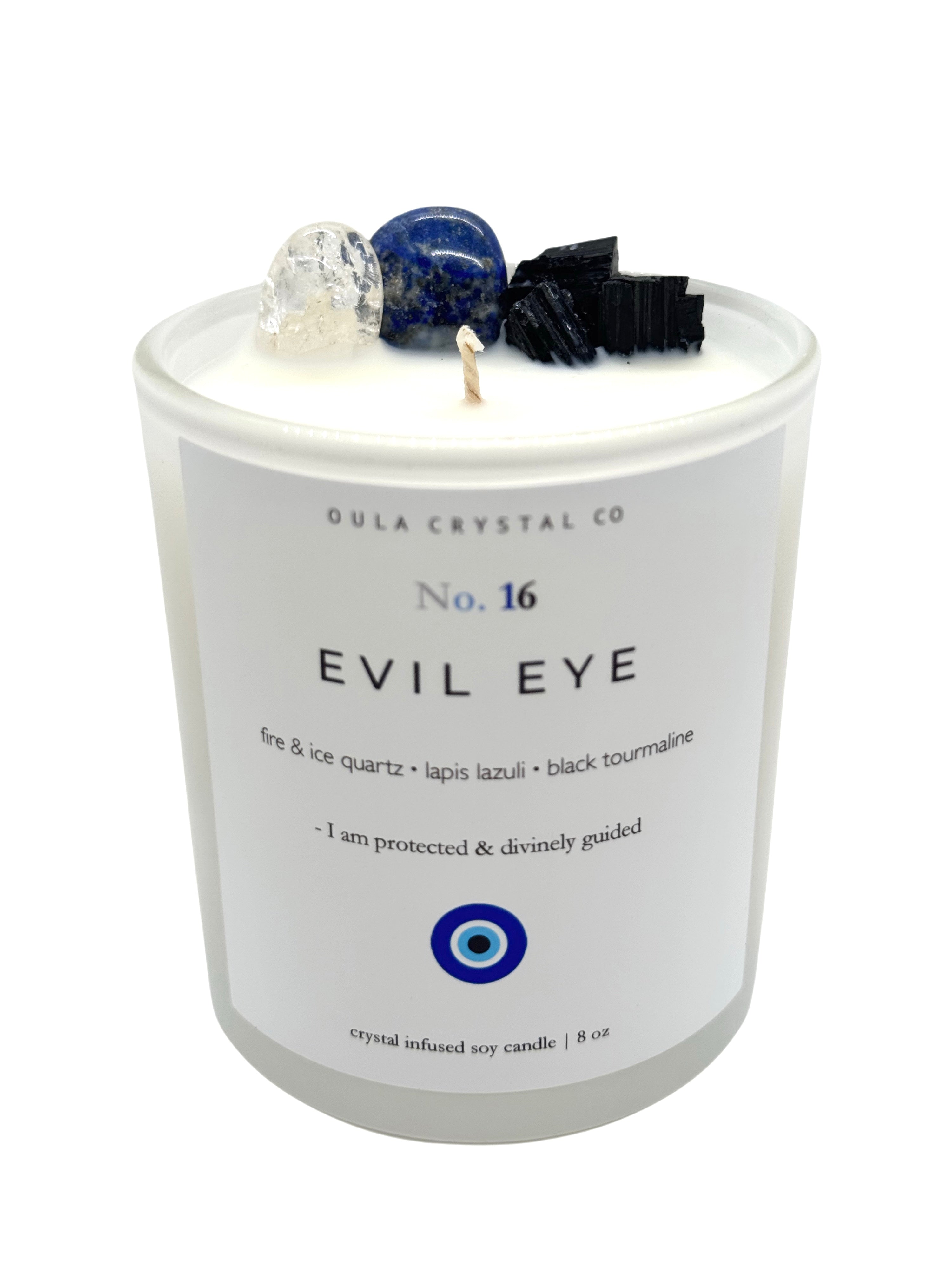 Evil Eye Crystal Infused Candle image 1