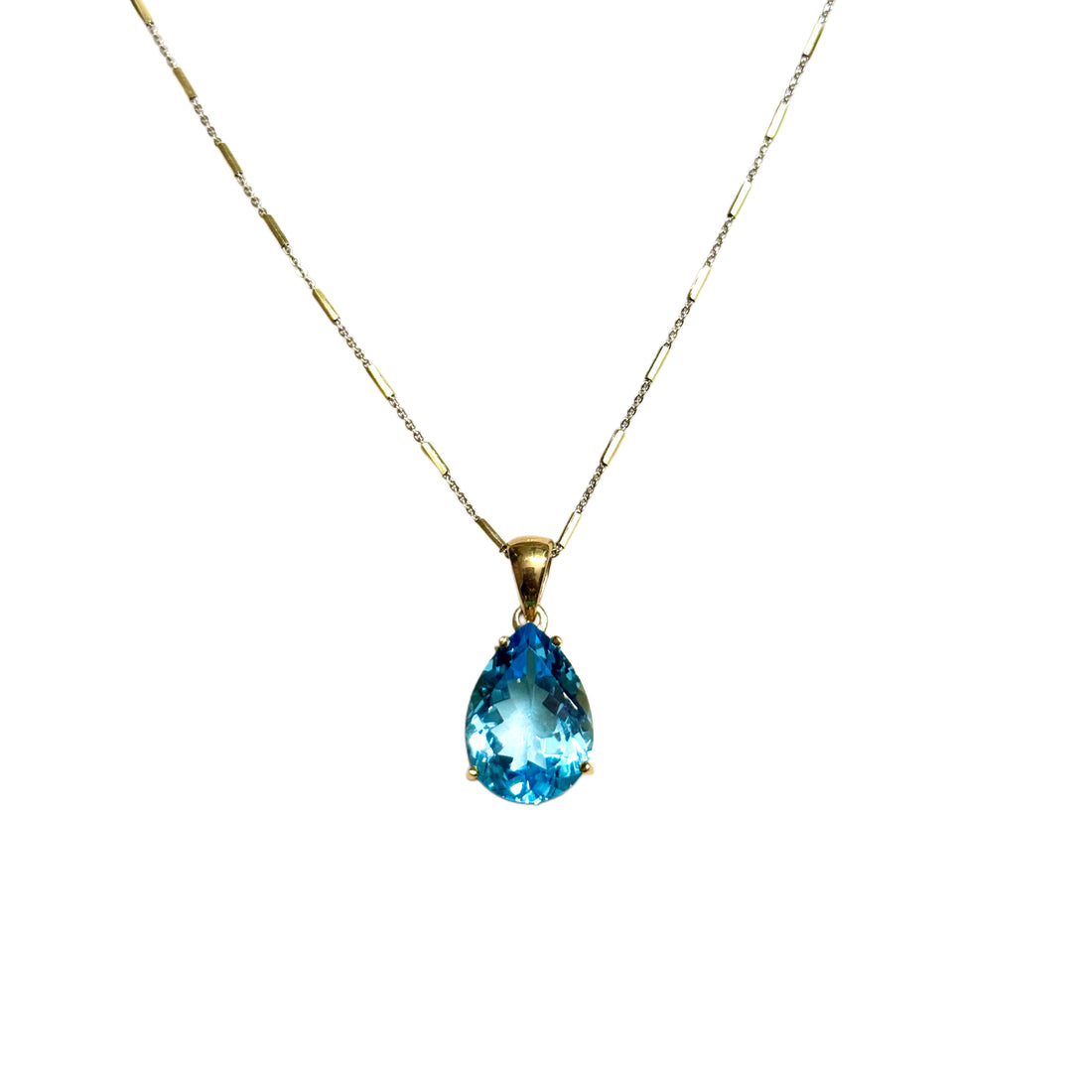 Ocean Light Blue Topaz Pendant