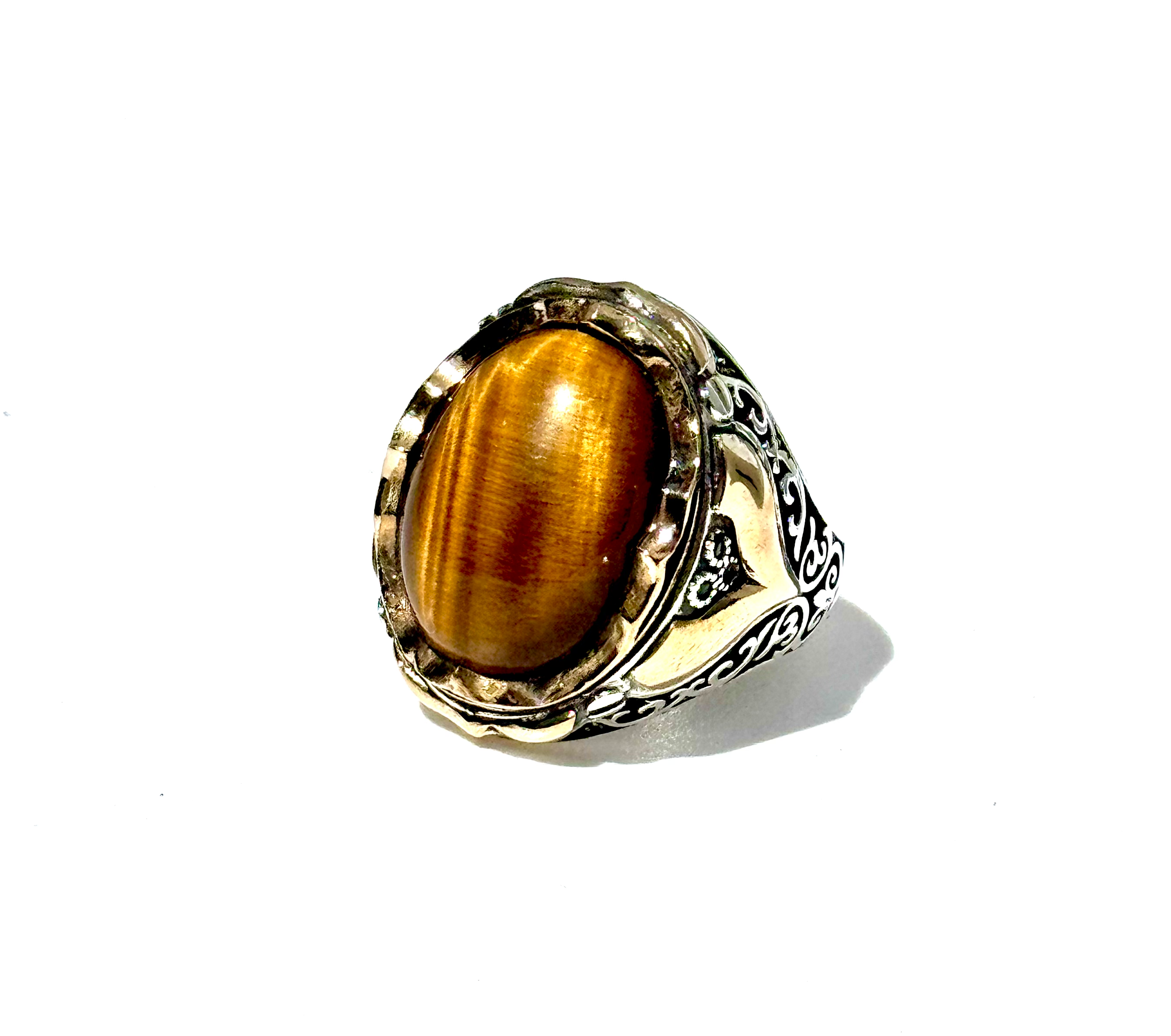 Tiger Eye Ring |Sterling Silver image 1