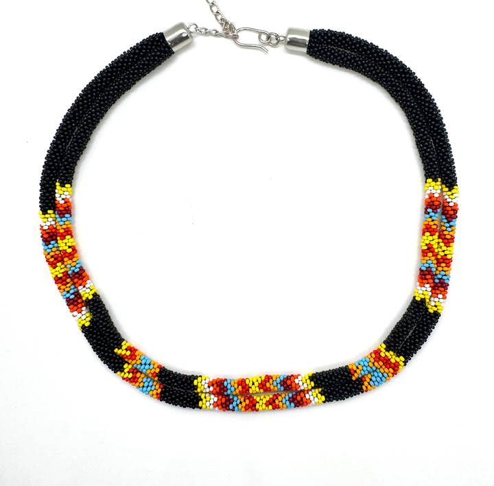 Black Fire Double Rope Necklace image 0