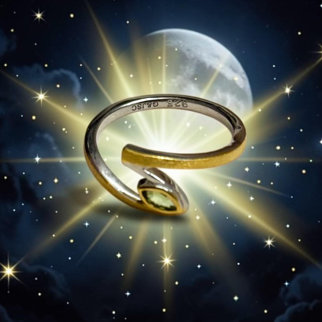 Heart Renewal Green Amethyst Ring