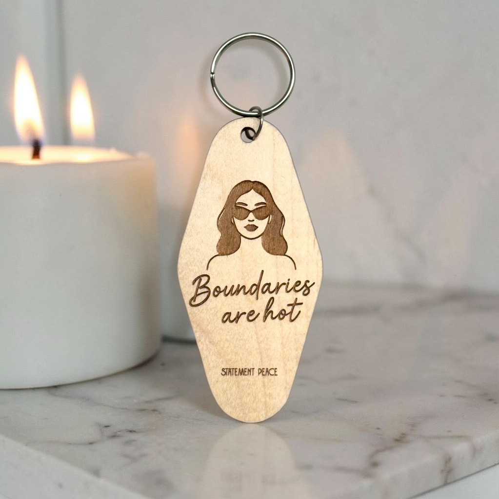 Boundaries Are Hot Keychain