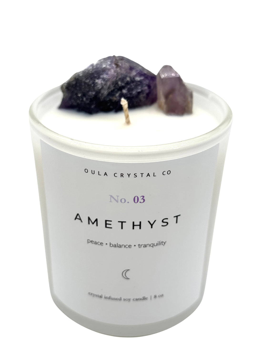Amethyst Crystal Infused Candle image 1