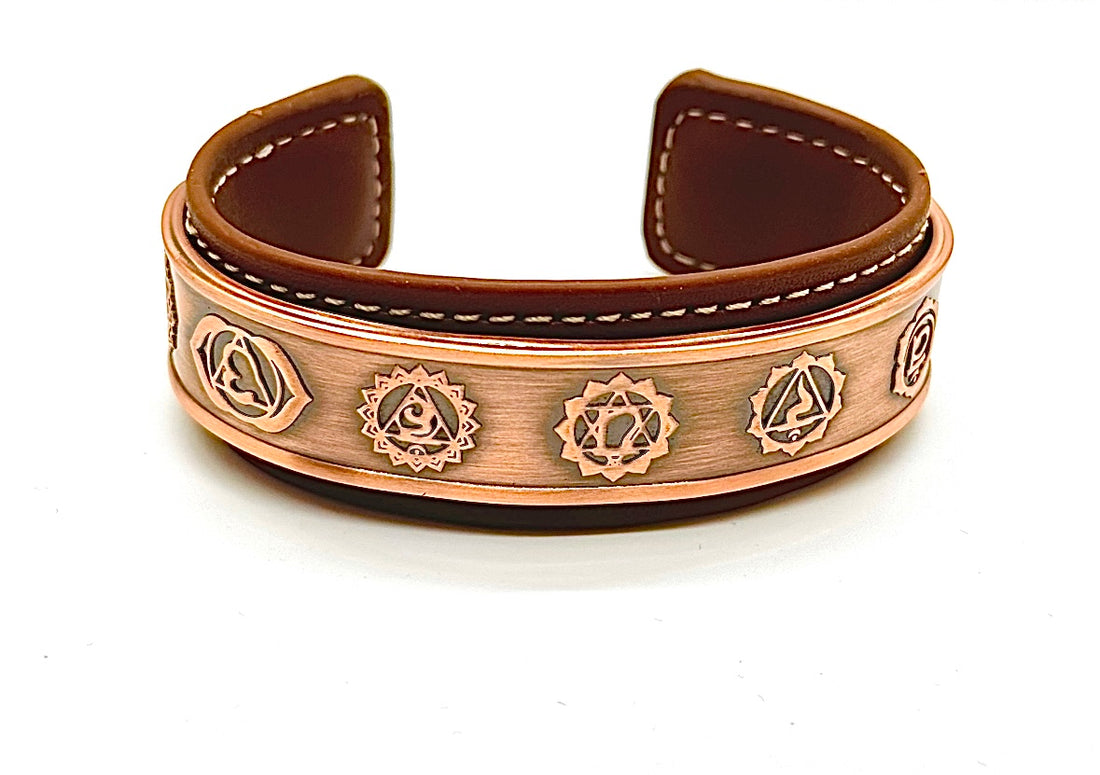7 Chakra Copper Magnetic Cuff image 0