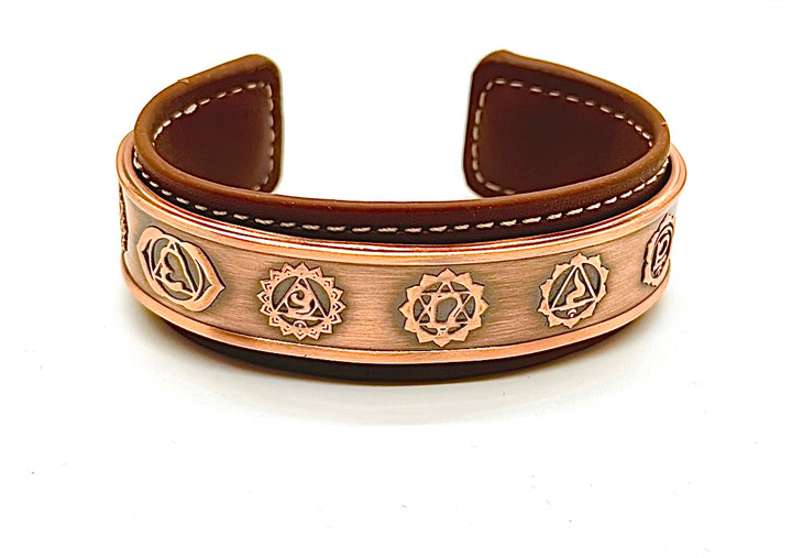 7 Chakra Copper Magnetic Cuff image 0