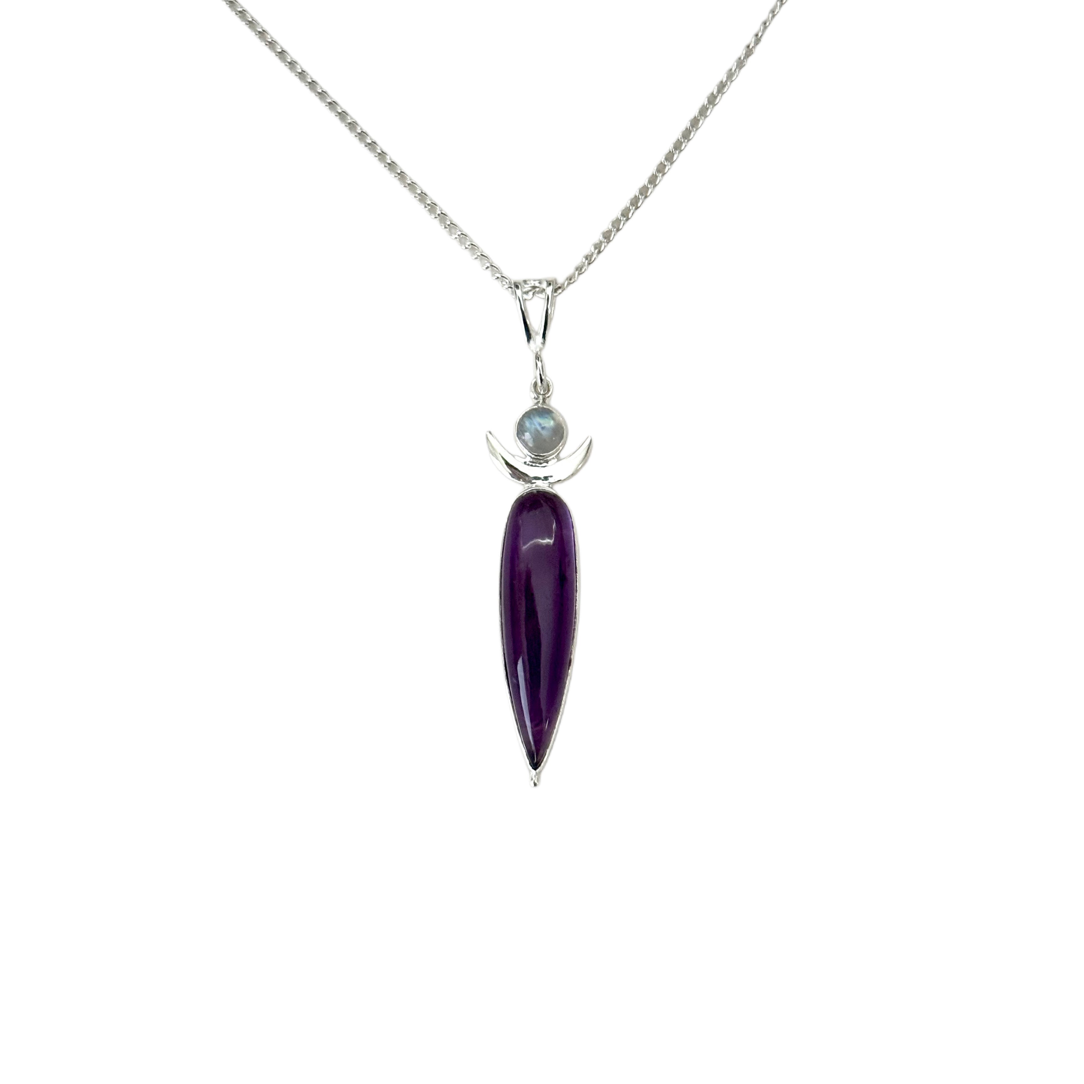 Amethyst Moon Spirit Necklace