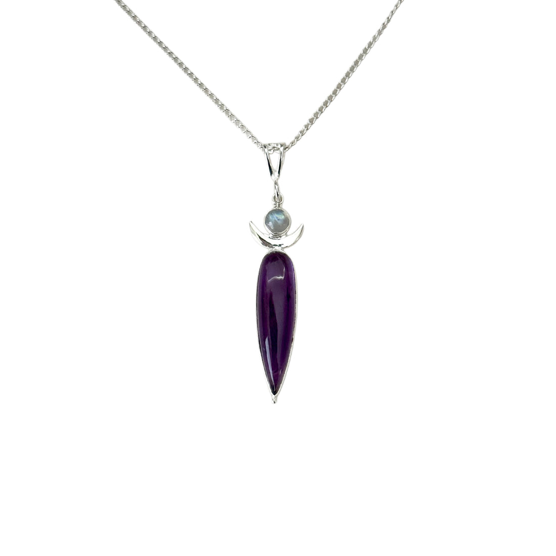 Amethyst Moon Spirit Necklace
