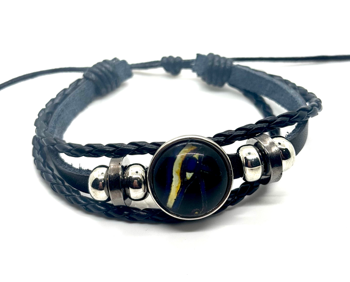 Horus Eye Blk Leather Band image 0