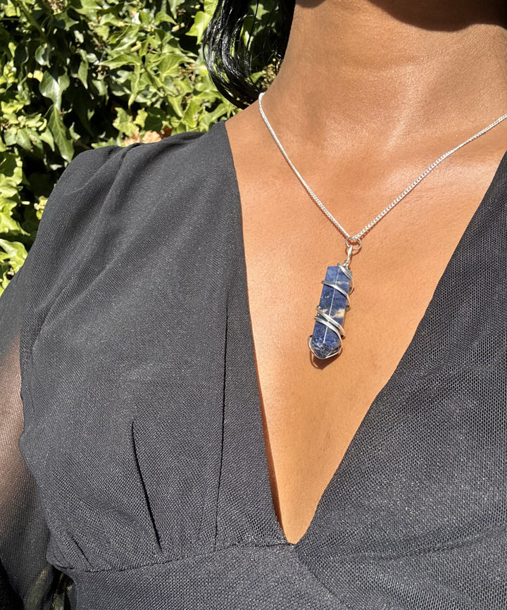 Sodalite Spiral Necklace image 1