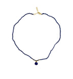 Lapiz Lazuli Briolette Pendant Necklace image 0