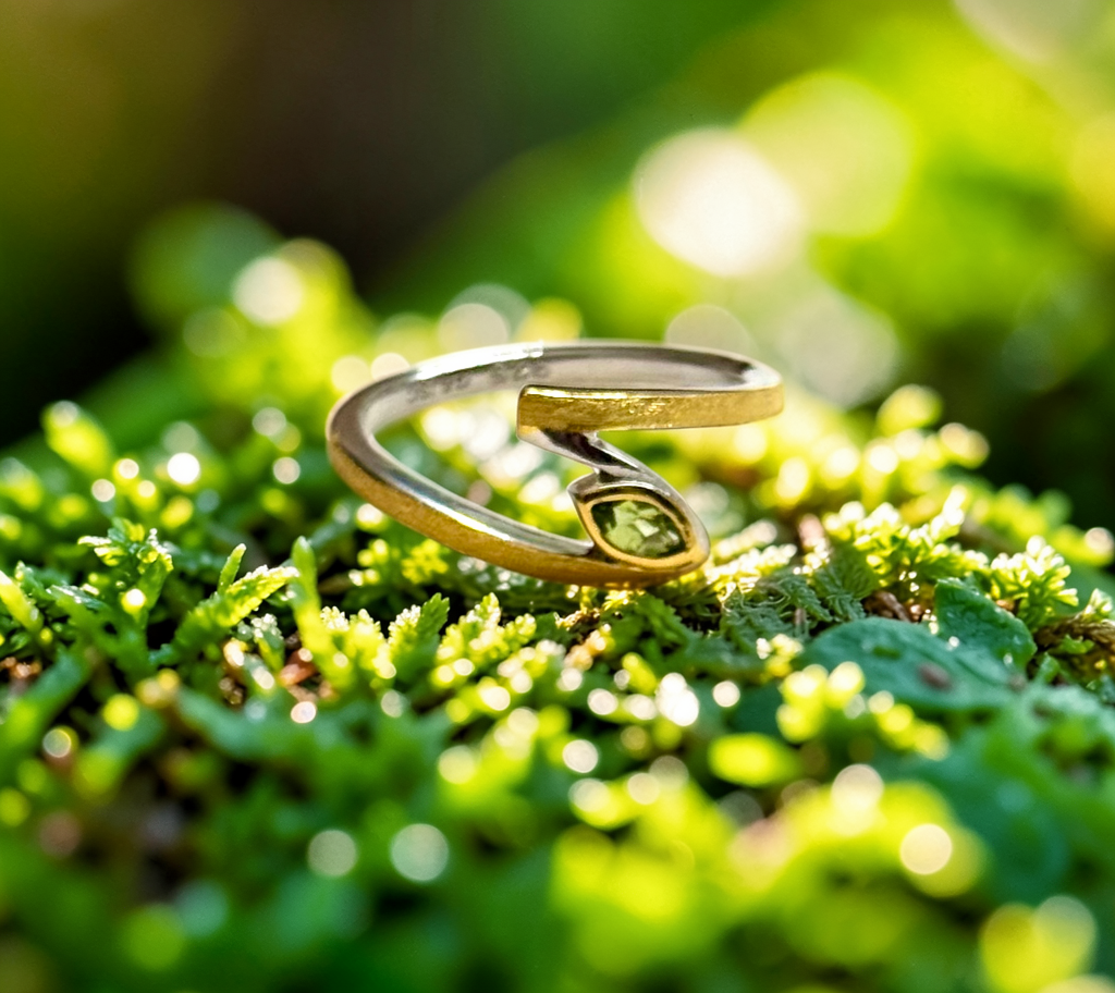 Heart Renewal Green Amethyst Ring