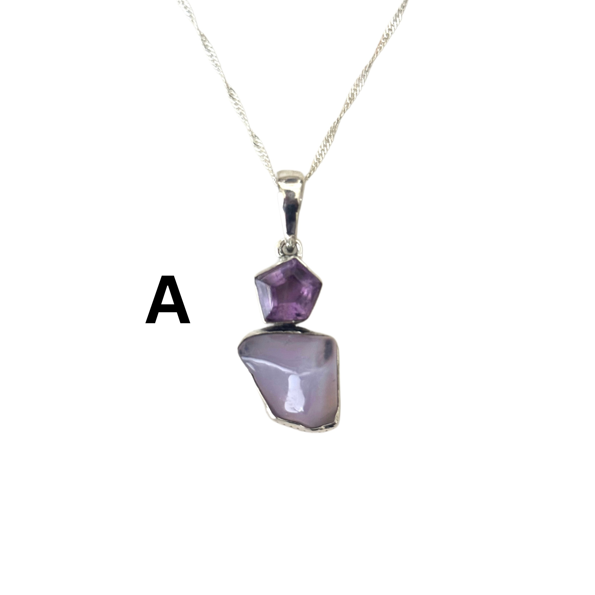 Lavender Liquid Amethyst Necklace