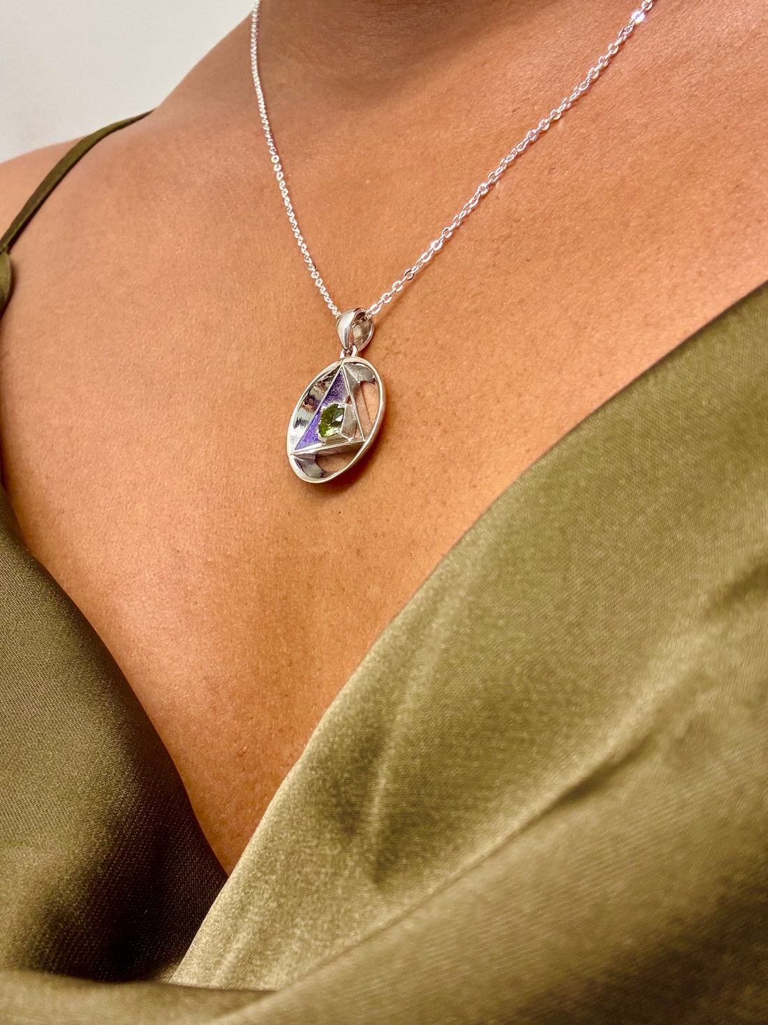 Alchemy Stone Necklace| Moldavite