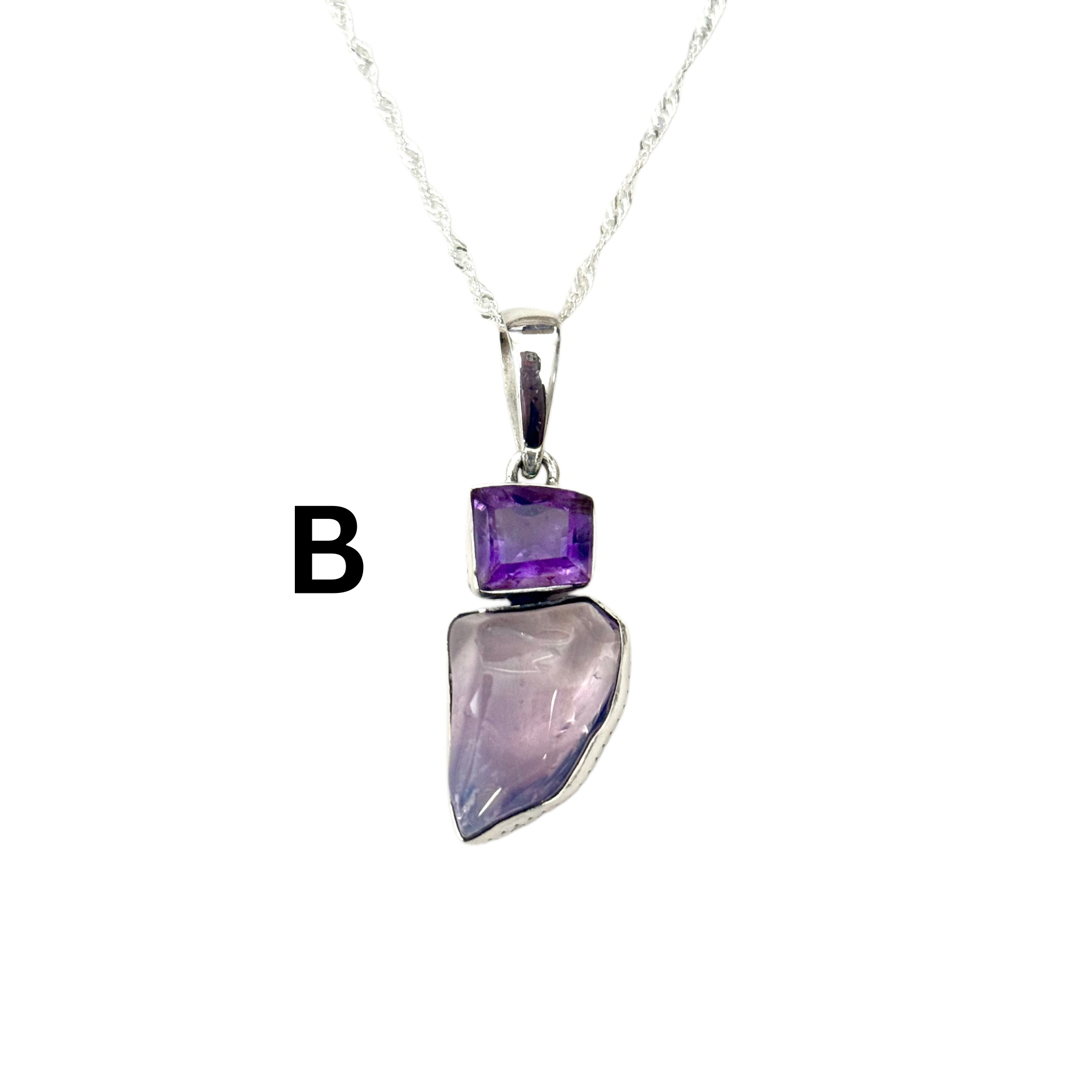 Lavender Liquid Amethyst Necklace