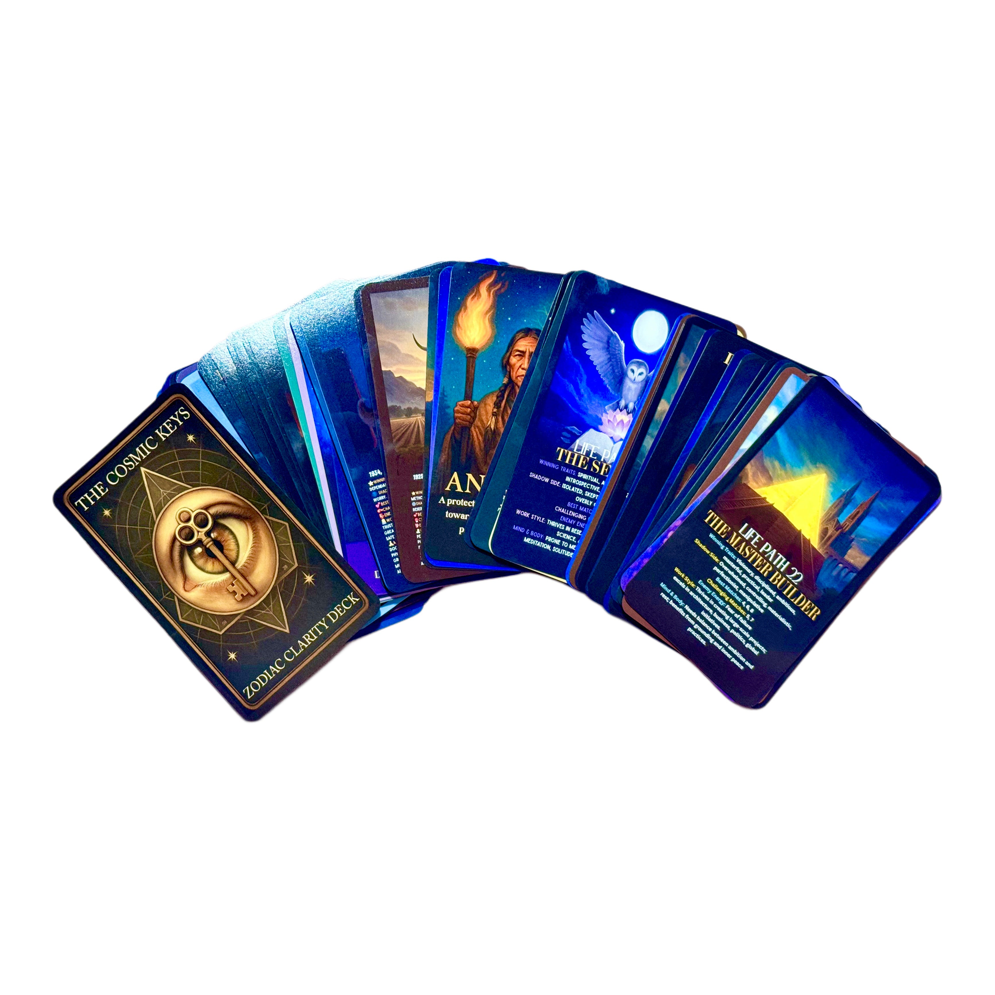 The Cosmic Keys Zodiac Clarity Deck| Astrology, Life Path Oracle, Chinese Zodiac & Archetype Deck
