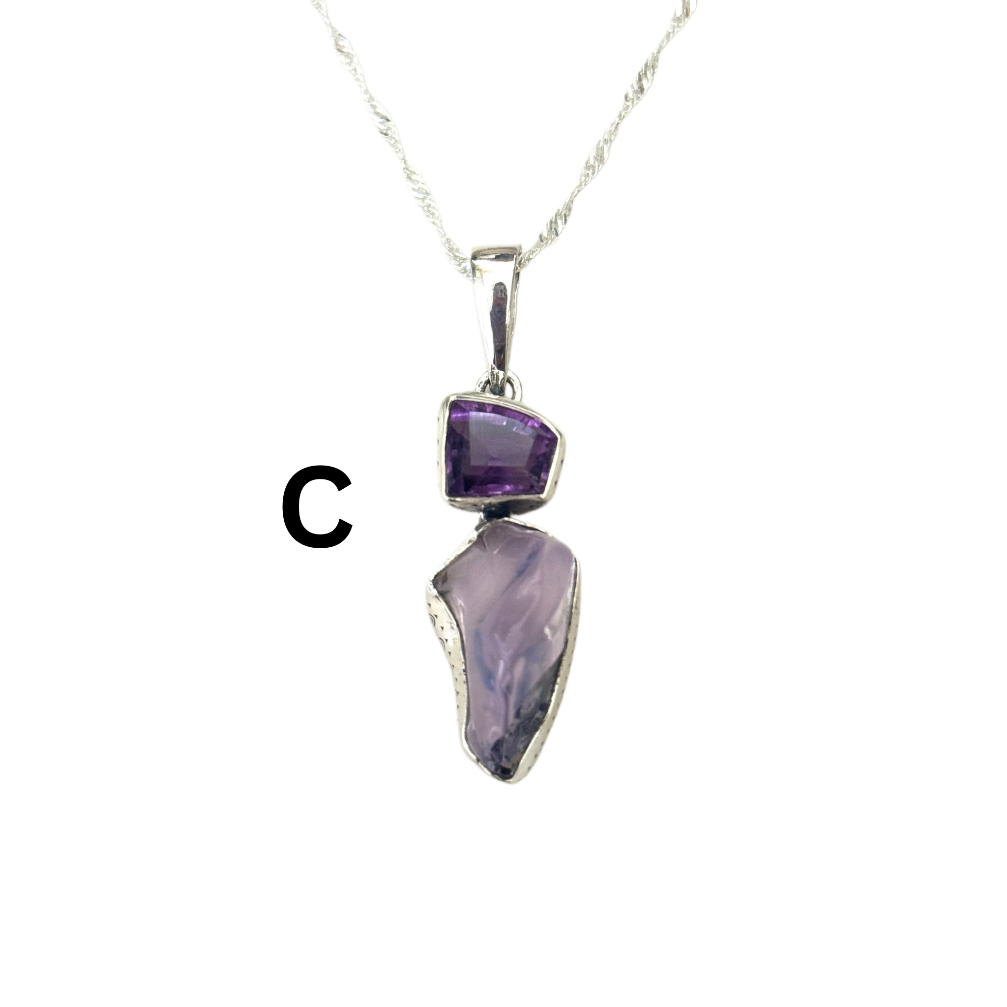 Lavender Liquid Amethyst Necklace