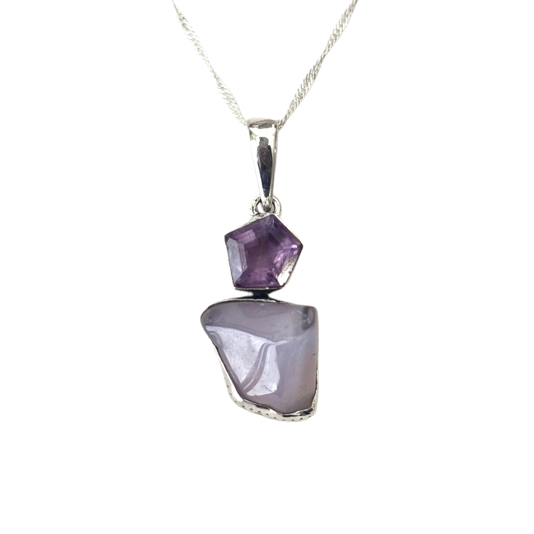 Lavender Liquid Amethyst Necklace
