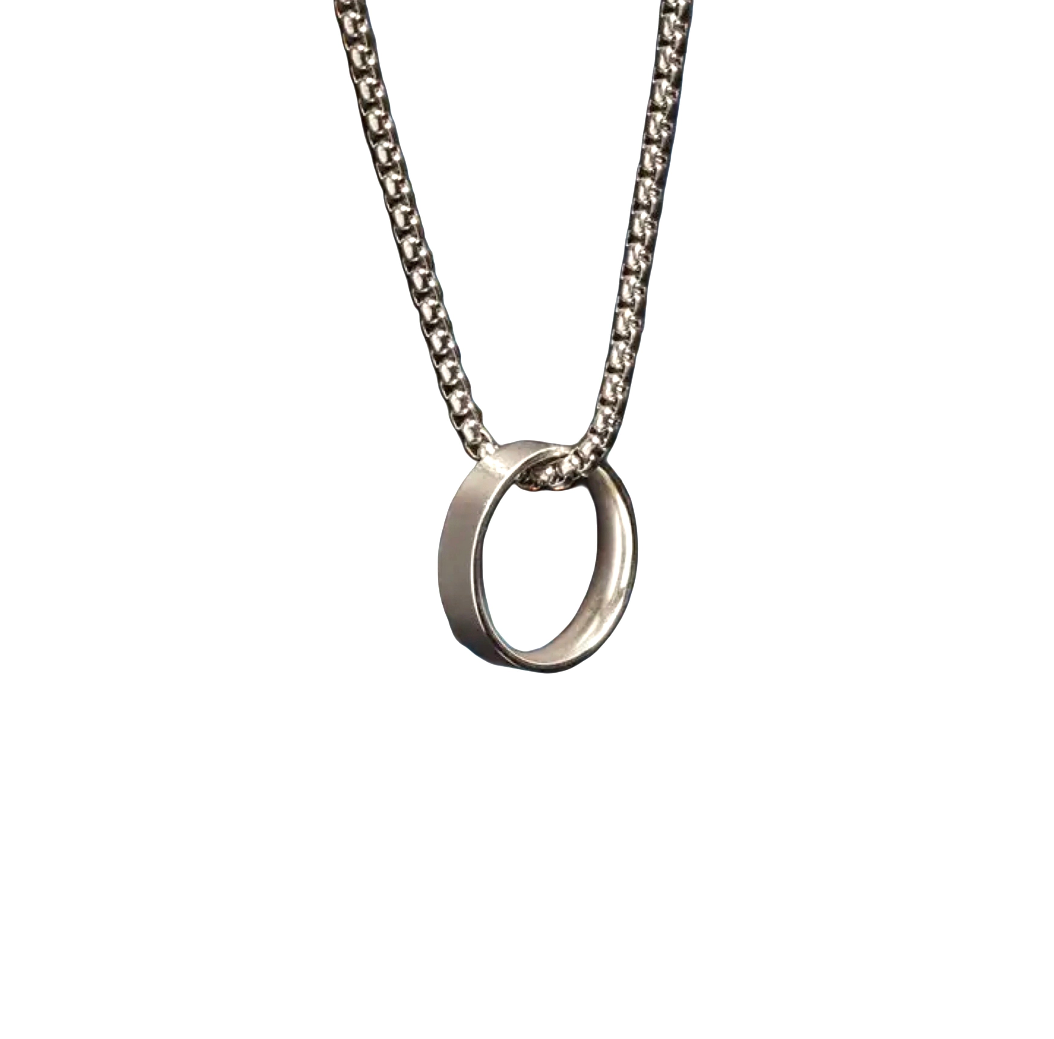 Stainless Steel Ring Necklace