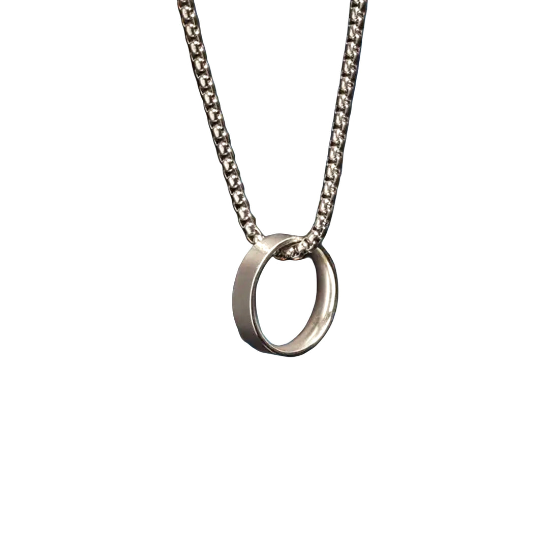 Stainless Steel Ring Necklace