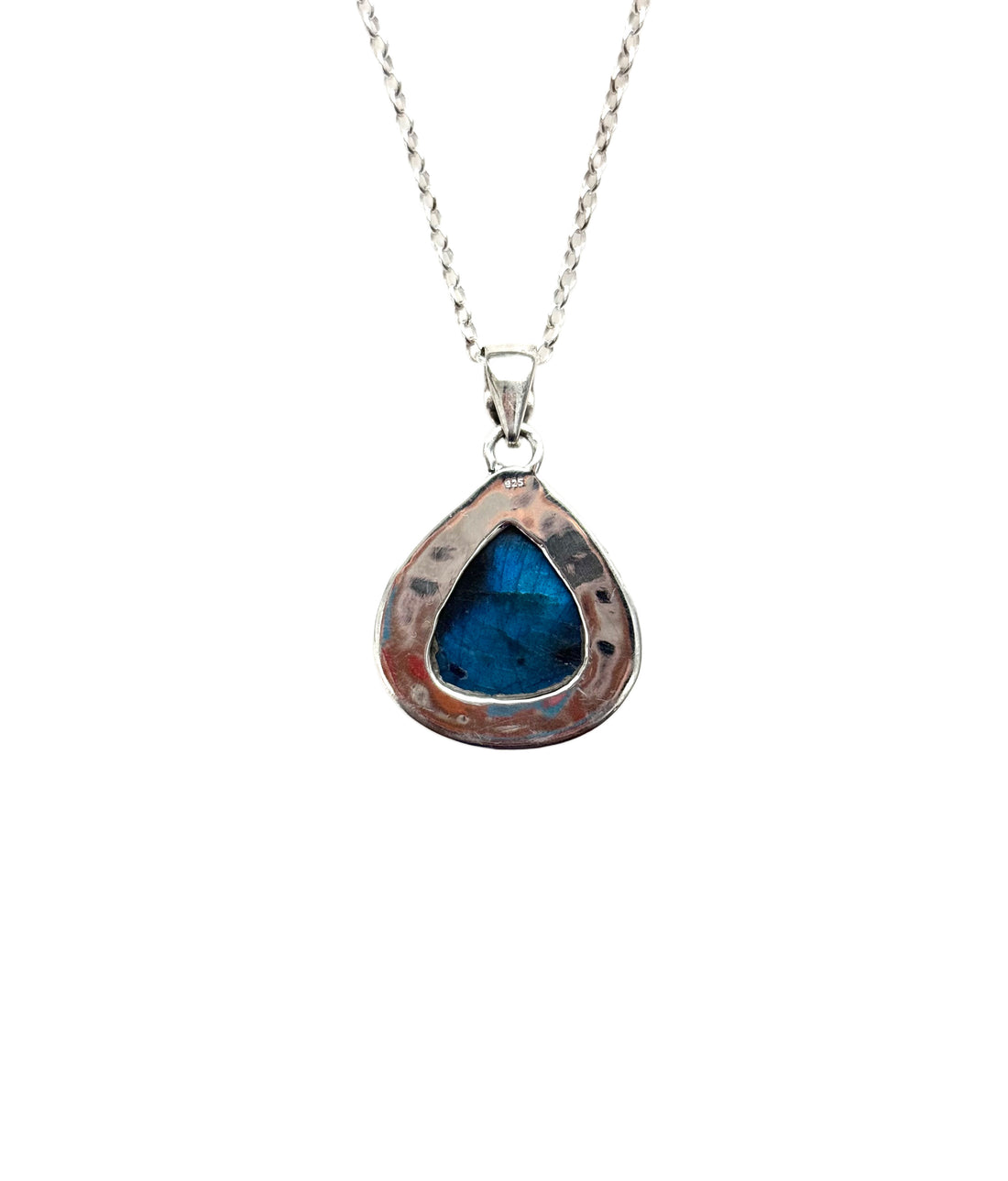 Labradorite Teardrop Pendant Necklace
